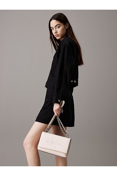 Calvin Klein Sculpted Flap Shoulder Bag
