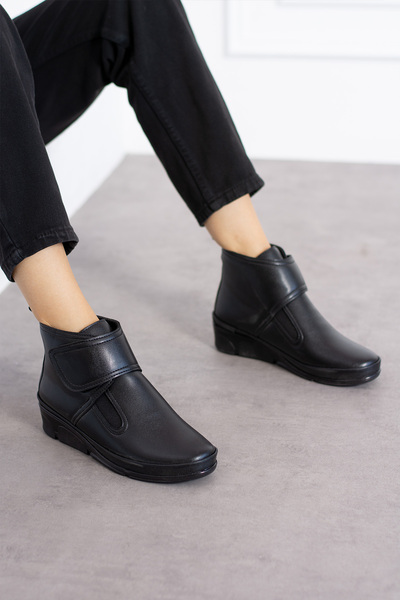 Shakrak Düz Taban Ortopedik Bağcıklı Streç   Anne Bot