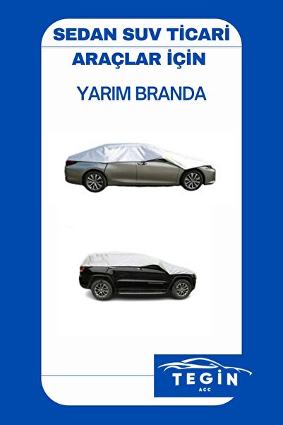 Tegin ACC Yarım Branda Araba Oto Kar Önleyici Ön Yan Cam Koruyucu Sedan SUV Minivan Panelvan