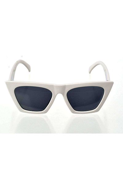 sedustore White Frame Cat Eye Women's Sunglasses - Fashion Eyewear