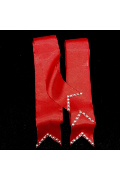 Hobigram Red Pearl Jewelry Ribbon Pearl Jewelry Ribbon Width 6 cm Length 2 Meters – Ribbon, Stylish Design