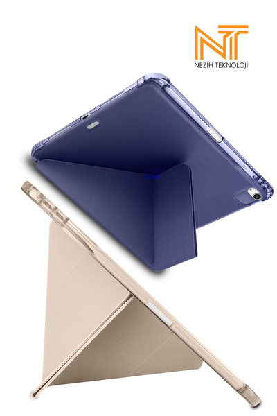 Nezih Case غطاء ذكي ثلاثي قابل للطي متوافق مع iPad Air 2024/2024/2025 مقاس 13 بوصة مع حجرة القلم وضع السكون