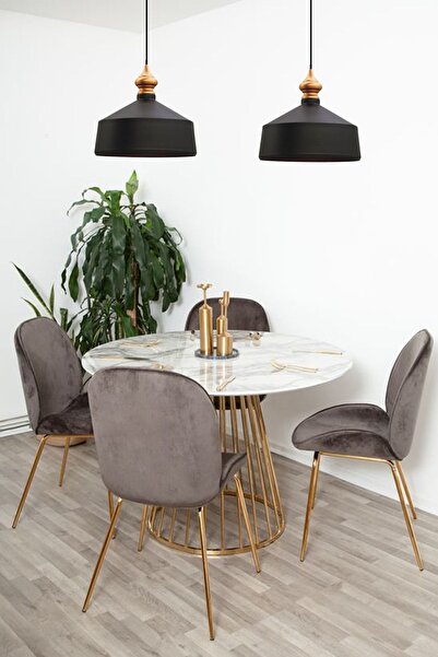 Bamyum Ikili Köşeli Circle Siyah Sarkıt Lamba Yemek Masası Oturma Odası Mutfak Salon Otel Showroom