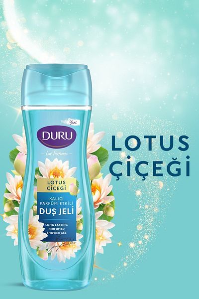 Duru Lux Perfumes Lotus Flower Shower Gel 3 Pieces X 650 ml