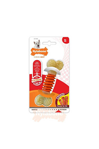 Nylabone Domuz Pastırması Aromalı Köpek Çiğneme Kemiği Small
