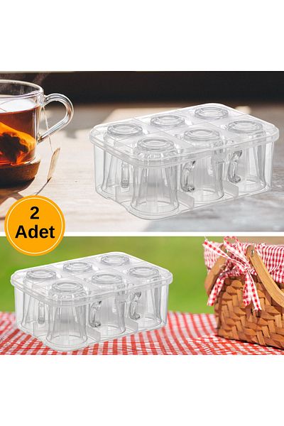 Piev Urve Water Cup Mug Carrying Apparatus Protective Storage Container 2 Pieces
