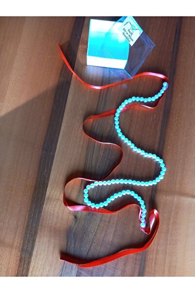 yörük tuhafiye Red Promise Engagement Ring Ribbon with Spilled Pearls