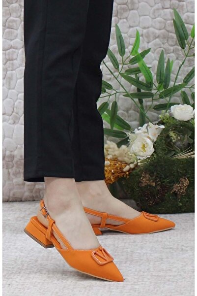 KOCAMANLAR Feles 01-902 V Toka Жіночі балетки ОРАНЖЕВІ