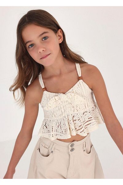 MAYORAL Girl's Summer Strap Blouse 6088