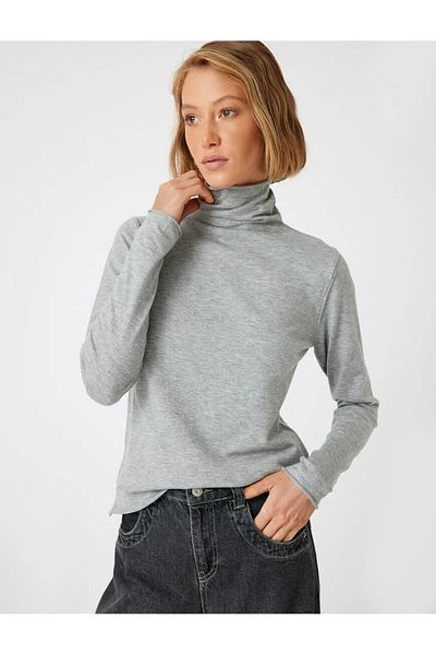 Koton Turtleneck kötött pulóver - hosszú ujjú, puha textúra