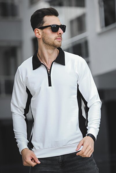 Oksit Ανδρικό φούτερ Shibu με γιακά με μισό φερμουάρ