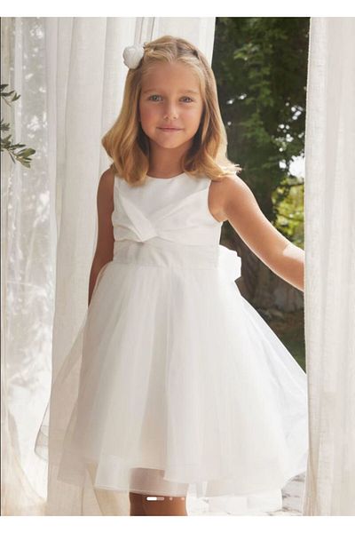Abel & Lula Abel&lula girl's silvery tulle dress 5037