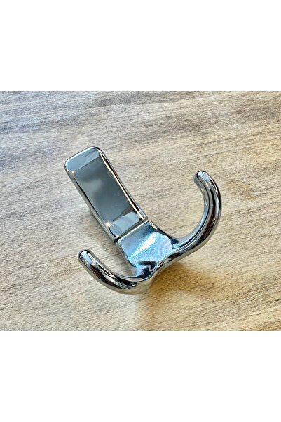 Karan Porselen 5 Adet Metal Vestiyer, dolap, elbise askı Krom