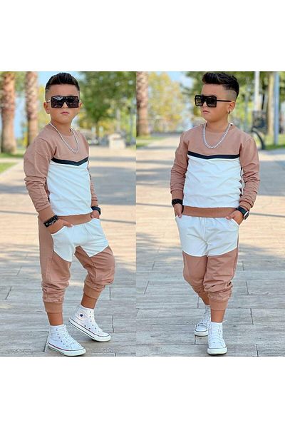 My Kids Wear أطقم النادل مع جيبين خيطين