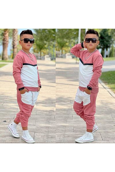 My Kids Wear أطقم النادل مع جيبين خيطين