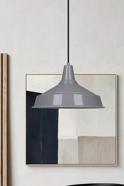 Bamyum Gray Noble Single Chandelier Retro Pendant Lamp Restaurant Cafe Living Room Baby Teen Room Chandeliers