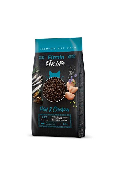 Fitmin Forlife Adult Fish Chicken Kedi Maması 8 Kg