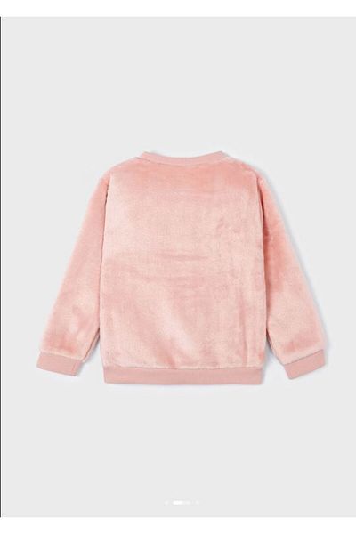 MAYORAL Girl's Soft Velvet Cotton Sweater - Powder 4402
