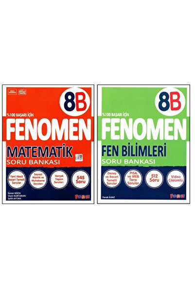 Fenomen Yayıncılık Fenomen 8. Sınıf LGS Matematik (B) + Fen Bilimleri (B) Sor...