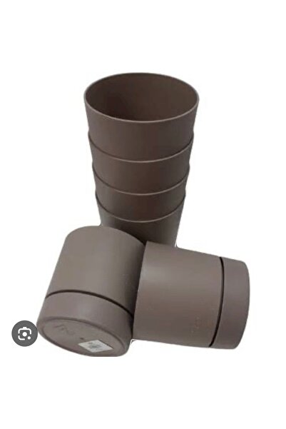 Genel Markalar 6 Adet Poliwork Begonya Saksı 15cm 1,8 Litre Vizon 6 ADET