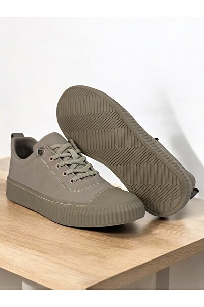 GAMELU Men's Memory Sole Rubber Lace-Up Anti-Sweating Parachute Material Sneaker Daily Sports Shoes