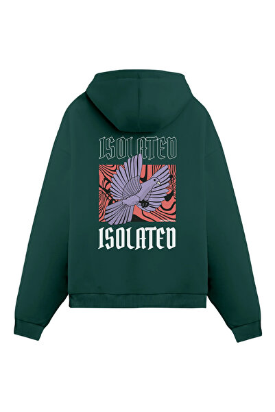 Mounte Bianca Unisex izolovana - obična majica sa kapuljačom