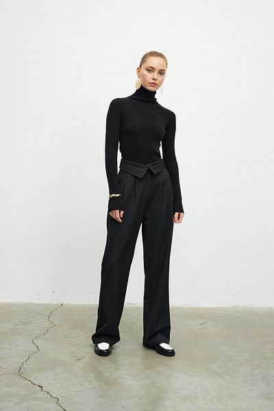 VATKALI Reverse Belt Trousers Black