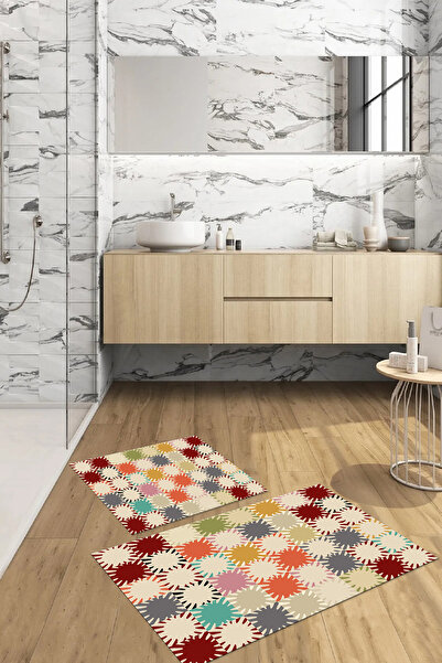 Napoli Home Ψηφιακή εκτύπωση, αντιολισθητική βάση, απλό μοντέρνο σετ μπάνιου ...