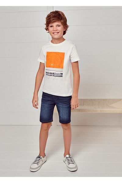 MAYORAL Boy's Denim Shorts Bermuda 6213