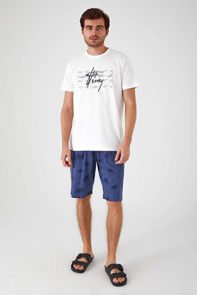 ROLY POLY 3031 Cream Colored Father Son Bermuda Shorts Set