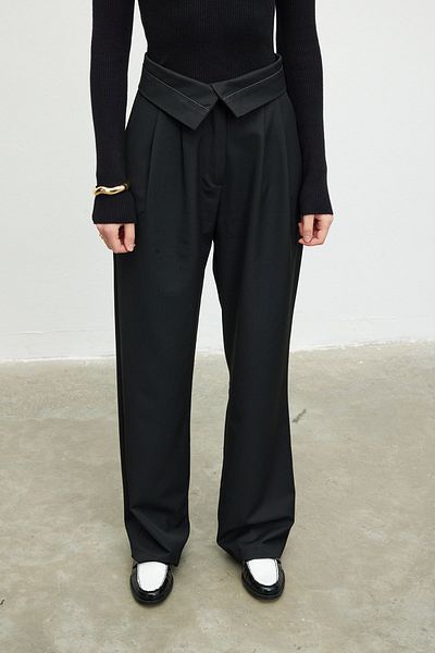 VATKALI Reverse Belt Trousers Black