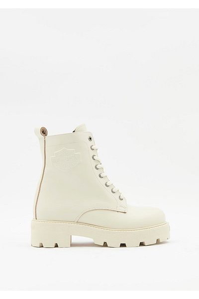 Harley Davidson Carrie Women's Beige Leather Boots
