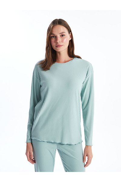 LC Waikiki Set de pijamale pentru damă cu textura Lcw Crew Neck