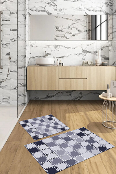 Napoli Home Ψηφιακή εκτύπωση, αντιολισθητική βάση, απλό μοντέρνο σετ μπάνιου ...