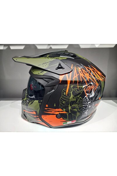 Sway KASK SWAY X1-X SEUL BLACK/GREY/TURUNCU ÇENE ÇIKAN