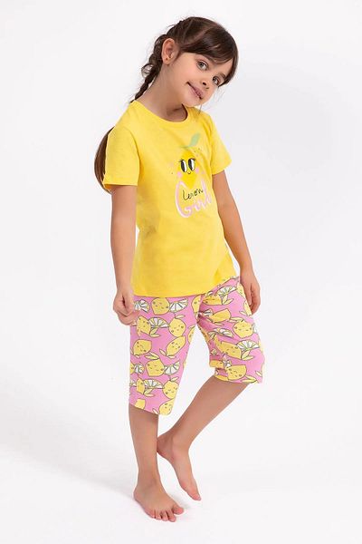 Arnetta Yellow Color Women's Waiter Capri Set