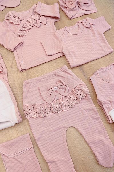 Sitilin 10 Newborn Baby Girl Hospital Exit Set - Stl6797