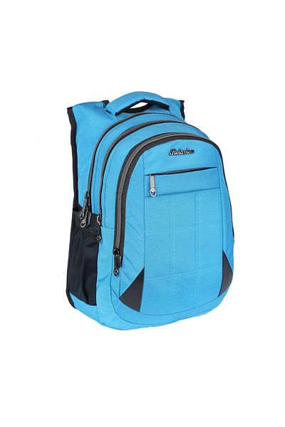 Relaxion Rucsac de școală ergonomic cu 4 compartimente și rezistent la apă - 2227-albastru