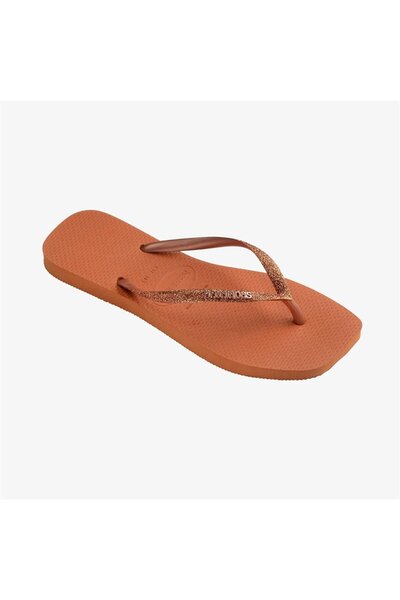 Havaianas Papuci de damă Cerrado cu sclipici portocalii - portocaliu pătrat