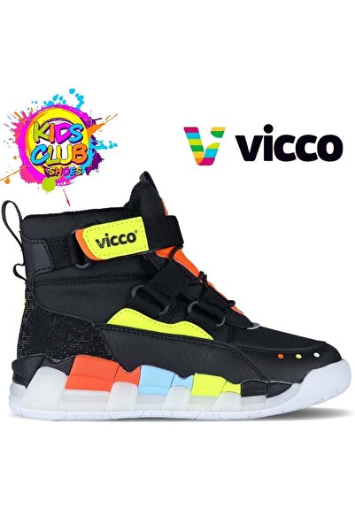 Vicco Cizme ortopedice pentru copii Lesi cu lana in interior negru