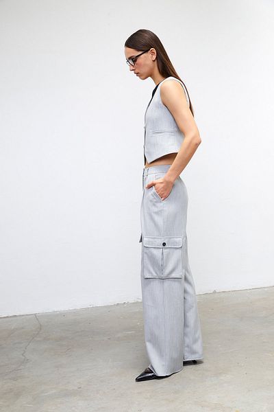 VATKALI Cargohose mit hohem Bund – Premium-Kollektion
