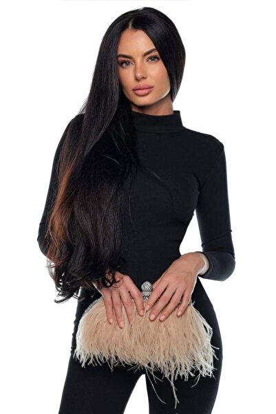 Moka Shopin Mokashopin Women's Diver Fabric Back Lace Detailed Maxi Length Jumpsuit