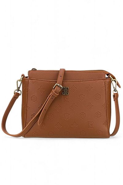 Pierre Cardin Taba γυναικεία τσάντα χιαστί 05pc24k809-bf