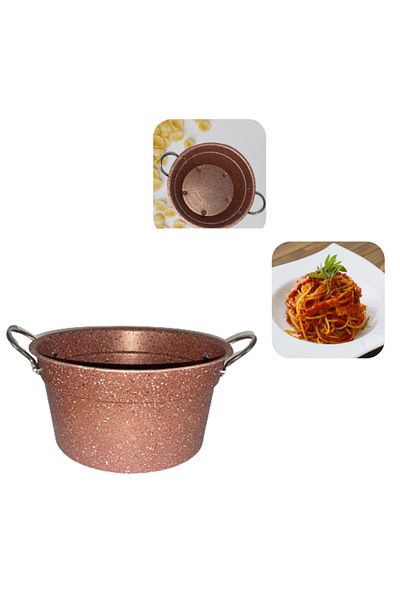 Piev Şan Granite Handled Strainer Copper