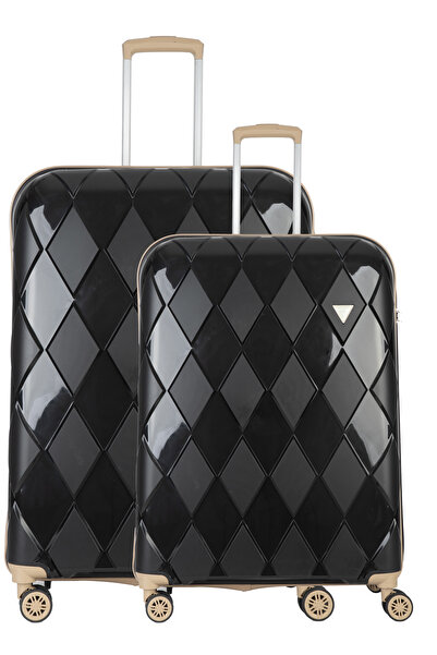 BENOX Şık Polipropilen Büyük Ve Orta Boy 2 Li Valiz Seti