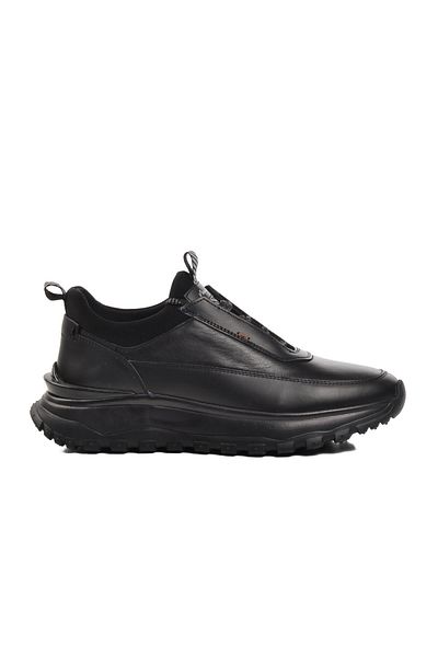 MARCOMEN 152-20337 Black Genuine Leather Men's Casual Shoes