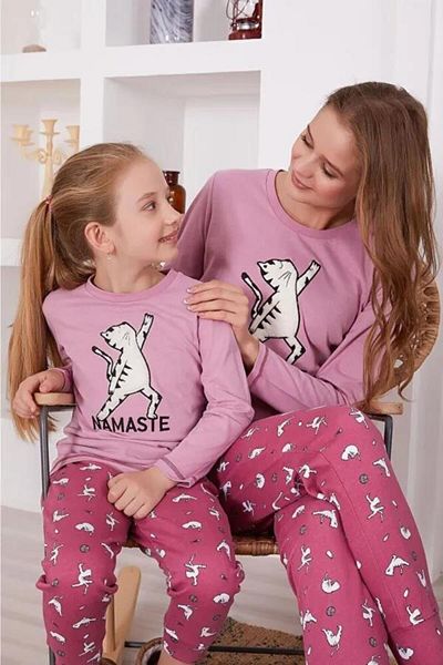 Arnetta Namaste Pink Women's Long Sleeve Pajama Set