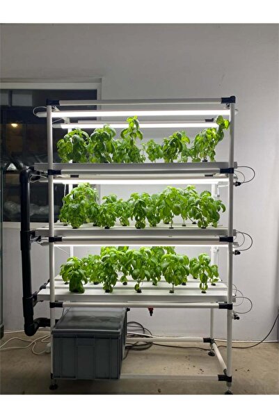hidrolab Agrıveco 48 Bitkilik Katlı Nft Topraksız Tarım Sistemi (LED IŞIKLI)
