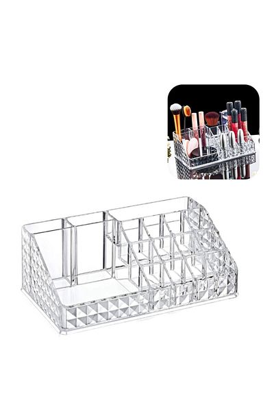 Piev Διαμερισμένο Crystal Diamond Organizer καλλυντικών προϊόντων