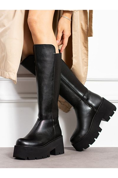 Alemdar Shoes Дамски ботуши BELLANO, черни матови